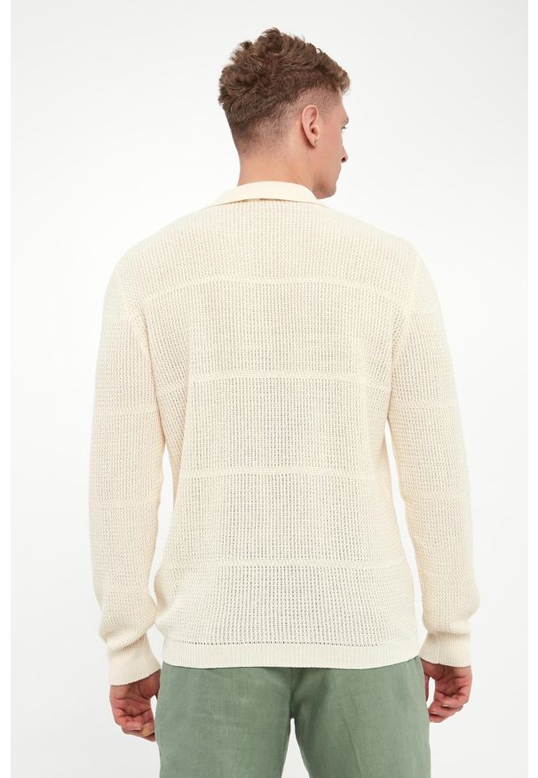 Liu Jo - Kardigan męski lniany LIU JO. Materiał: len