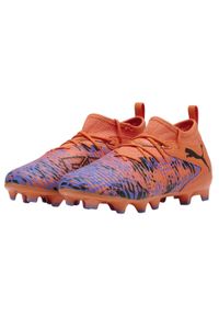 Puma - Buty Piłkarskie Dla Dzieci Future 8 Match Creativity. Kolor: pomarańczowy, żółty, wielokolorowy. Sport: piłka nożna