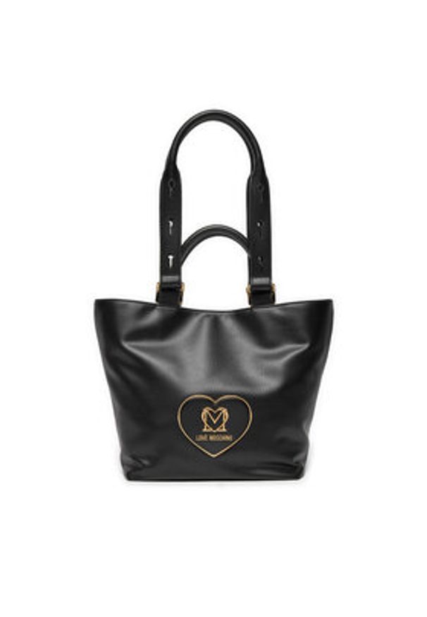 Love Moschino - LOVE MOSCHINO Torebka JC4124PP1LLB0000 Czarny. Kolor: czarny. Materiał: skórzane