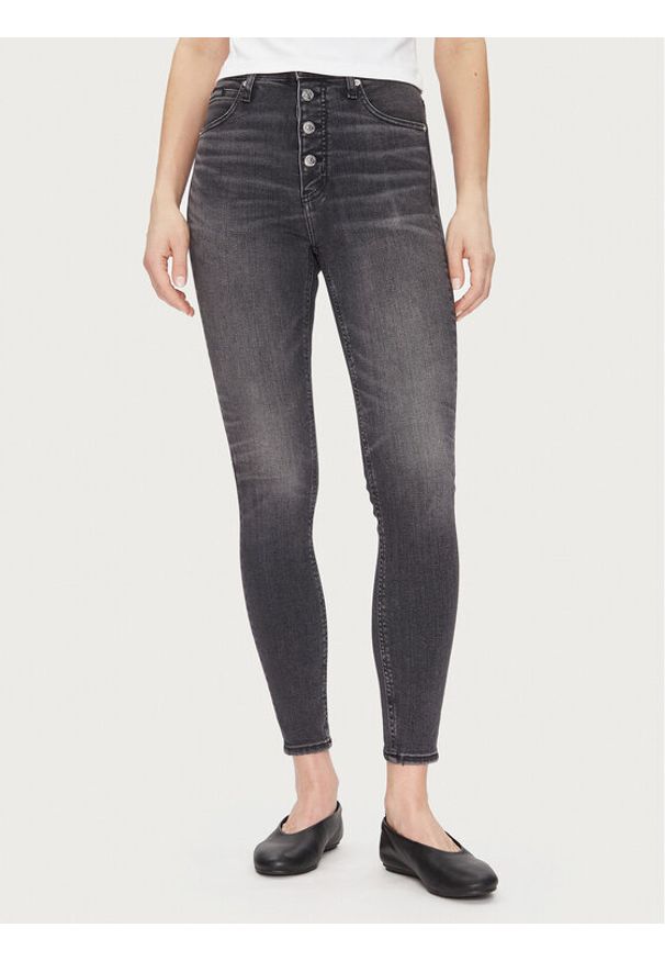 Calvin Klein Jeans Jeansy J20J225509 Czarny Super Skinny Fit. Kolor: czarny