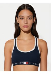 TOMMY HILFIGER - Tommy Hilfiger Biustonosz top UW0UW06270 Granatowy. Kolor: niebieski. Materiał: syntetyk #1