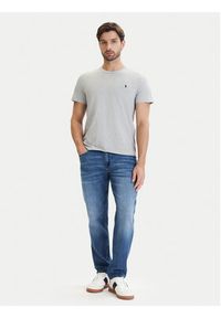 Polo Ralph Lauren T-Shirt 714844756008 Szary Regular Fit. Typ kołnierza: polo. Kolor: szary. Materiał: bawełna #3