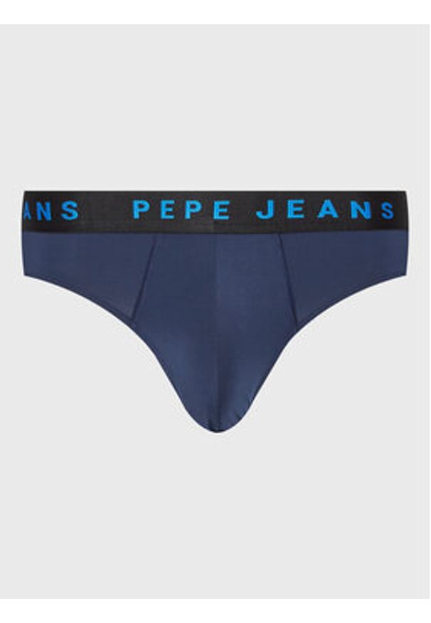 Pepe Jeans Slipy Logo Bf Lr 2P PMU10986 Granatowy. Kolor: niebieski. Materiał: syntetyk