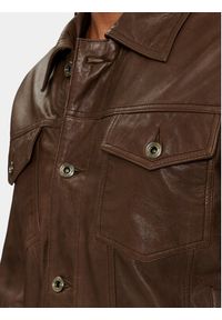 JOOP! Jeans Kurtka skórzana 15 Jean 80000559 Brązowy Regular Fit. Kolor: brązowy. Materiał: skóra #3