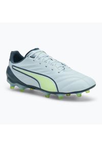 Puma - Buty piłkarskie męskie PUMA King Pro FG/AG ed dew/fizzy apple. Kolor: szary, niebieski, zielony, wielokolorowy, żółty. Sport: piłka nożna #1