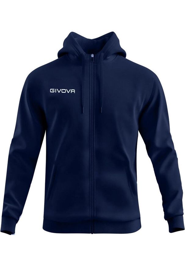 Męski bluz Givova Polarfleece 500 - Komfort i ciepło. Kolor: niebieski. Materiał: poliester