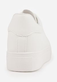 Renee - Białe Sznurowane Sneakersy z Cholewką przed Kostkę Narelina. Wysokość cholewki: przed kostkę. Kolor: biały. Szerokość cholewki: normalna. Sezon: jesień, wiosna #4