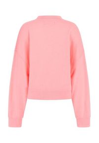 Guess Bluza Neon W3GQ20 KBQH0 Różowy Relaxed Fit. Kolor: różowy. Materiał: bawełna, syntetyk
