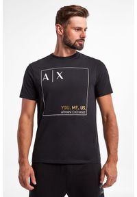 Armani Exchange - T-shirt męski ARMANI EXCHANGE. Długość rękawa: krótki rękaw. Długość: krótkie. Wzór: nadruk