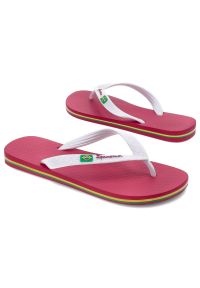 Ipanema - Różowe Japonki Ipanemy Modne Obuwie Damskie. Okazja: na spacer, na plażę. Kolor: różowy. Materiał: materiał. Sezon: lato. Styl: wakacyjny, klasyczny #7