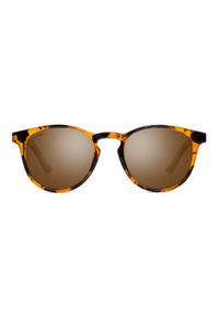 SIROKO - Okrągłe miejskie okulary przeciwsłoneczne Lifestyle Siroko Tarifa. Kształt: okrągłe. Kolor: brązowy