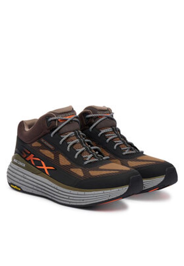 skechers - Skechers Sneakersy Max Cushioning Suspension- Terrace 220935 Brązowy. Kolor: brązowy. Materiał: materiał