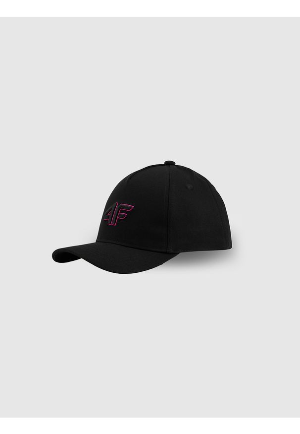 4f - 4F Czapka z daszkiem snapback dziecięca - różowa MT. Kolor: różowy. Materiał: bawełna, materiał. Styl: sportowy, casual, klasyczny, młodzieżowy