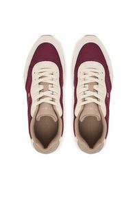 TOMMY HILFIGER - Tommy Hilfiger Sneakersy Easy Runner FW0FW08836 Beżowy. Kolor: beżowy. Materiał: zamsz, skóra
