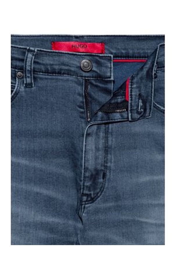 BOSS - Boss Jeansy Skinny Fit Hugo 734 50430974 Granatowy Skinny Fit. Kolor: niebieski
