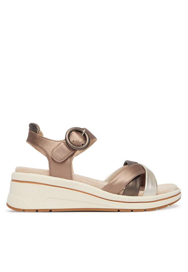 Sandały Caprice. Kolor: brązowy