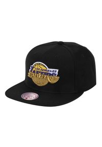 Czapka z daszkiem bejsbolówka Mitchell & Ness NBA Los Angeles Lakers. Kolor: czarny