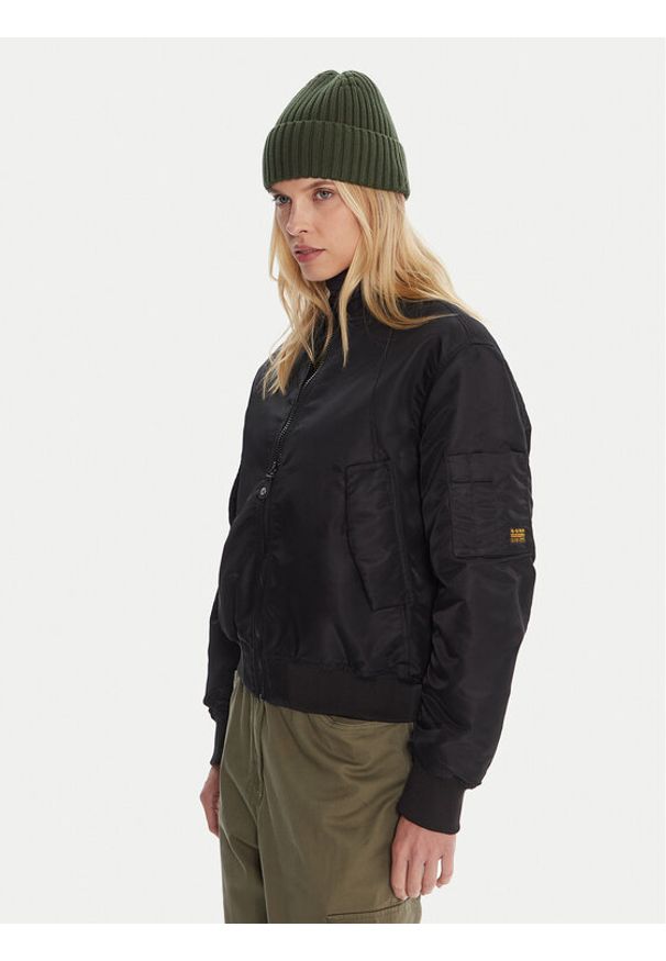 G-Star RAW - G-Star Raw Kurtka bomber D26973 C143 Czarny Loose Fit. Kolor: czarny. Materiał: syntetyk