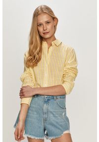 Wrangler - Koszula bawełniana. Okazja: na co dzień. Kolor: żółty. Materiał: bawełna. Długość rękawa: długi rękaw. Długość: długie. Styl: casual #1