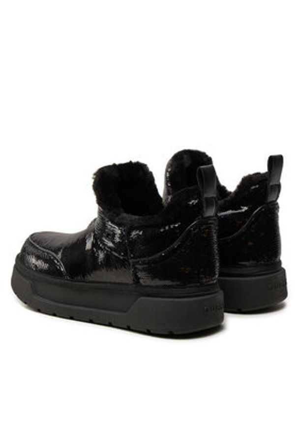 Guess Botki Uniea FLFUNE FAM10 Czarny. Kolor: czarny. Materiał: skóra