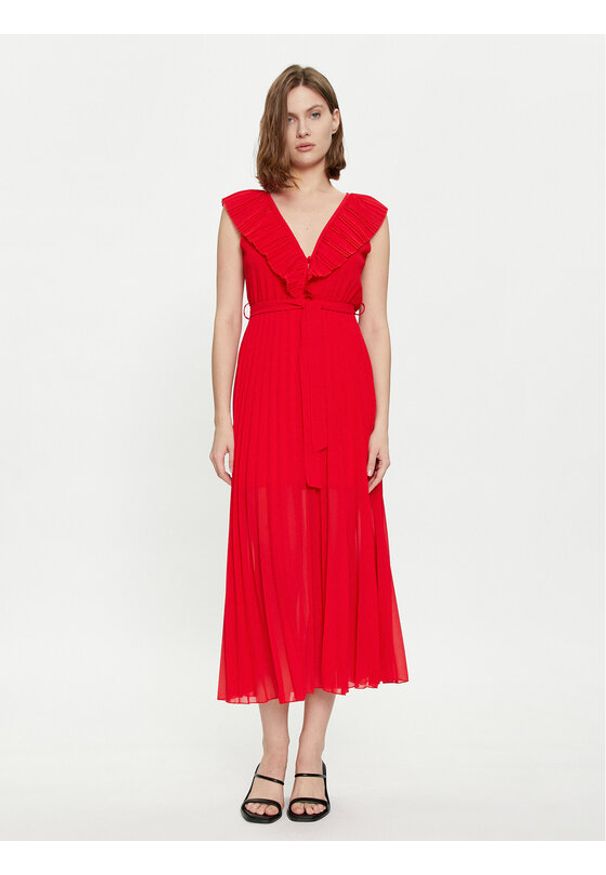 Dixie Sukienka wieczorowa A319J043 Czerwony Regular Fit. Kolor: czerwony. Materiał: syntetyk. Styl: wizytowy