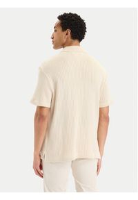 TOMMY HILFIGER - Tommy Hilfiger Sweter MW0MW42770 Kremowy Regular Fit. Kolor: kremowy. Materiał: bawełna #4