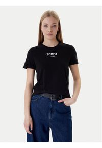 Tommy Jeans T-Shirt Essential DW0DW21842 Czarny Regular Fit. Kolor: czarny. Materiał: bawełna #1