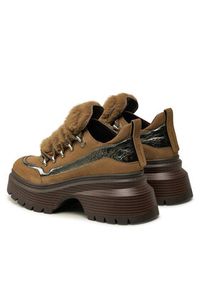 MICHAEL Michael Kors Półbuty Shiloh Bootie 40F4SSFE8L Brązowy. Kolor: brązowy. Materiał: nubuk, skóra #2