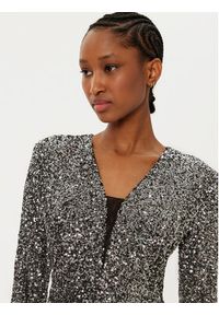 Rinascimento Sukienka wieczorowa CFC0121752003 Srebrny Regular Fit. Kolor: srebrny. Materiał: syntetyk. Styl: wizytowy #4