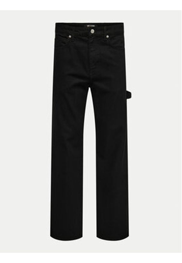 Only & Sons Jeansy 22030974 Czarny Straight Fit. Kolor: czarny