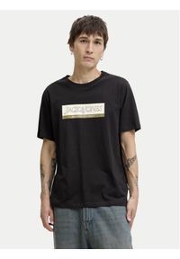 Jack & Jones - Jack&Jones T-Shirt Rinwood 12283628 Czarny Regular Fit. Kolor: czarny. Materiał: bawełna