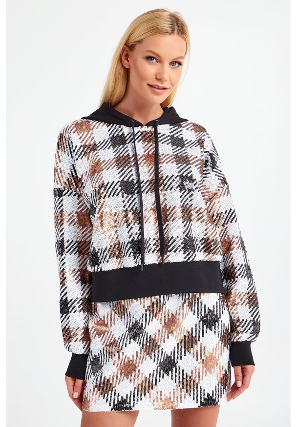 TwinSet - BLUZA TWINSET ACTITUDE. Typ kołnierza: kaptur. Materiał: materiał