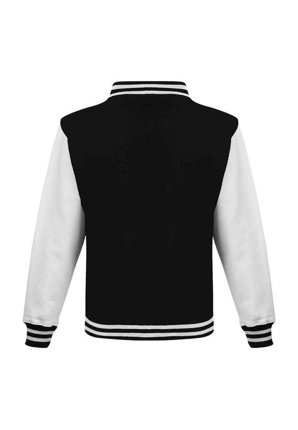 AWDIS - Kurtka Unisex Varsity Dla Dorosłych Z Polibawełny. Kolor: biały, wielokolorowy, czarny