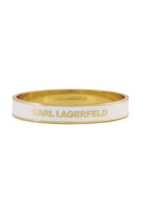 Karl Lagerfeld - KARL LAGERFELD Bransoletka 245W3940 Biały. Materiał: metalowe. Kolor: biały