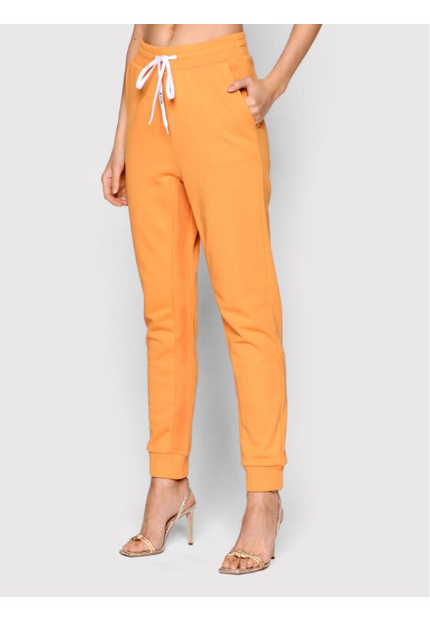 Ice Play Spodnie dresowe 22E U2M0 B131 P451 3518 Pomarańczowy Regular Fit. Kolor: pomarańczowy. Materiał: bawełna