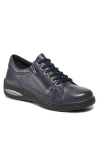 Sneakersy Go Soft WI23-LIPARI-03 Black. Kolor: niebieski. Materiał: skóra