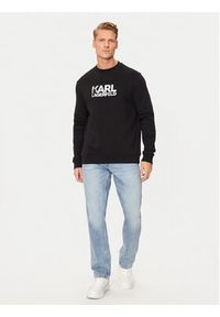 Karl Lagerfeld - KARL LAGERFELD Bluza 705091 544917 Szary Regular Fit. Typ kołnierza: dekolt w karo. Kolor: szary. Materiał: bawełna #5