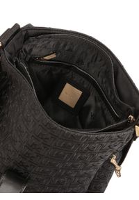 Kazar - Miejska listonoszka na ramię w haftowany wzór. Kolor: czarny. Wzór: haft. Dodatki: z haftem. Materiał: skórzane. Styl: elegancki, casual. Rodzaj torebki: na ramię #4