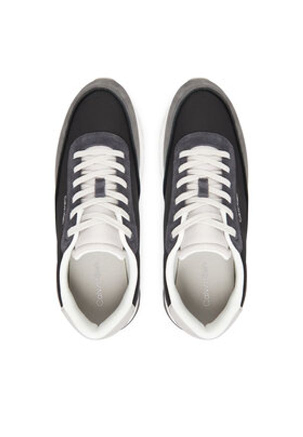 Calvin Klein Sneakersy Low Top Lace Up Repreve Mix HM0HM01714 Szary. Kolor: szary. Materiał: zamsz, skóra
