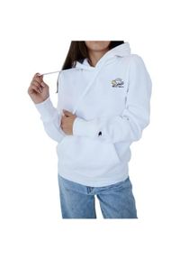 Bluzy sportowa damska Champion Wmns City Snack Organic Cotton Blend Hoodie. Typ kołnierza: kaptur. Kolor: niebieski. Materiał: poliester, bawełna #1