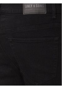 Only & Sons Szorty jeansowe Ply 22029041 Czarny Regular Fit. Kolor: czarny. Materiał: bawełna #5