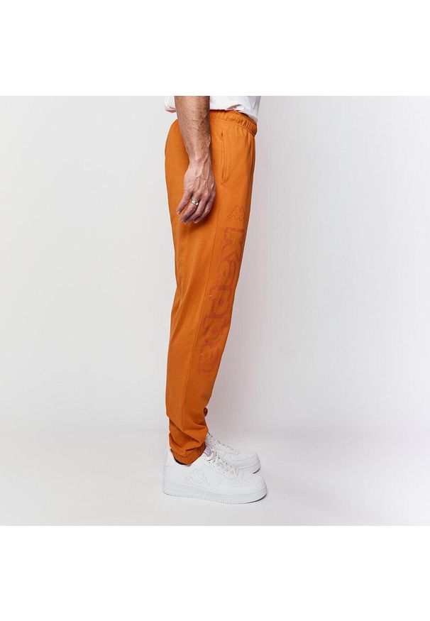 Spodnie do biegania Kappa Costi. Kolor: pomarańczowy. Materiał: dresówka