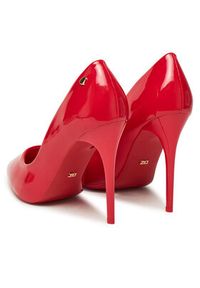 DeeZee Szpilki AB2-4503A Czerwony. Kolor: czerwony. Materiał: skóra. Obcas: na szpilce #7