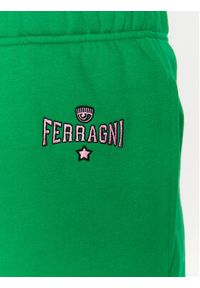 Chiara Ferragni Spodnie dresowe 74CBAT01 Zielony Regular Fit. Kolor: zielony. Materiał: bawełna, dresówka #3