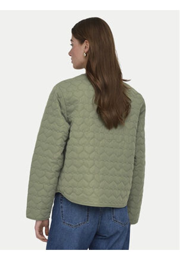 only - ONLY Kurtka przejściowa Heart 15366265 Zielony Regular Fit. Kolor: zielony. Materiał: syntetyk