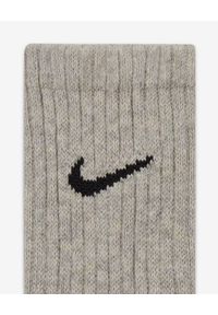 Nike 3PPK VALUE COTTON CREW Skarpety Unisex. Kolor: czarny. Materiał: dzianina, bawełna, skóra #4