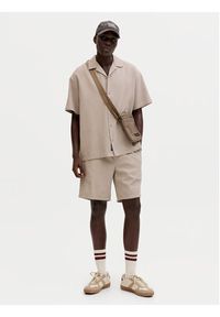 Jack & Jones Koszula Global 12295551 Beżowy Relaxed Fit. Kolor: beżowy. Materiał: bawełna #3