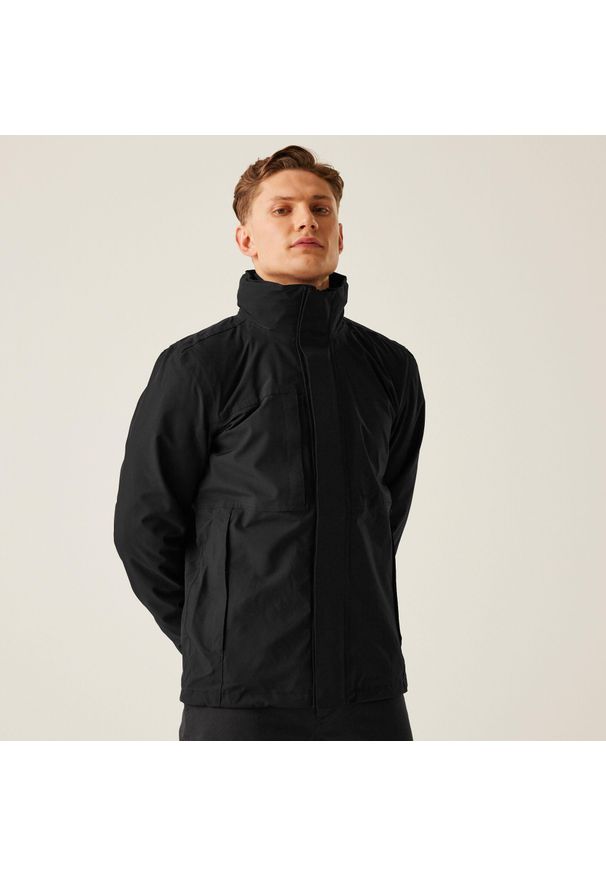 Regatta - Męska wodoodporna kurtka rozciągliwa 3 w 1 Kingsley. Kolor: niebieski. Materiał: softshell, materiał. Sezon: zima. Sport: turystyka piesza