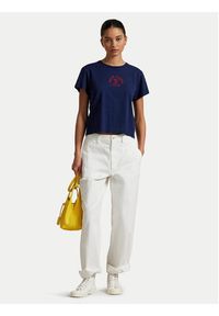 Polo Ralph Lauren T-Shirt 211965108001 Granatowy Regular Fit. Typ kołnierza: polo. Kolor: niebieski. Materiał: bawełna #5