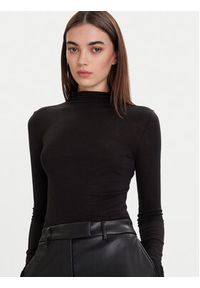 Calvin Klein Sweter LV044D239G Czarny Slim Fit. Kolor: czarny. Materiał: lyocell #3
